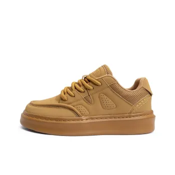 Seattle Palm Anti Slip Wear Resistant Low Top Skateboard Shoes Unisex Brown