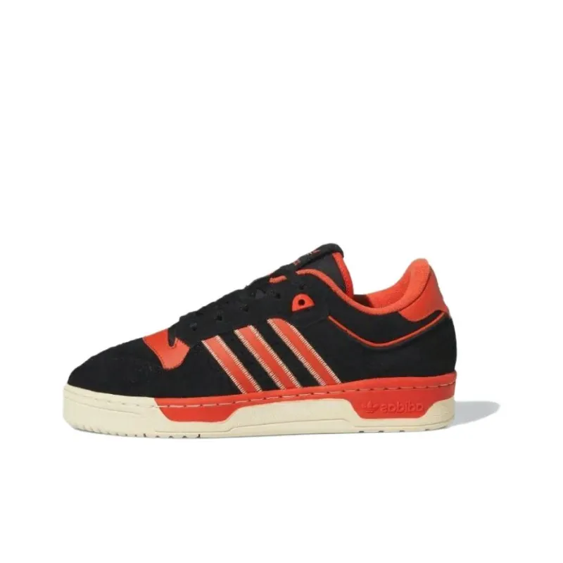 Adidas Rivalry 86 Low Core Black Preloved Red Easy Yellow-0