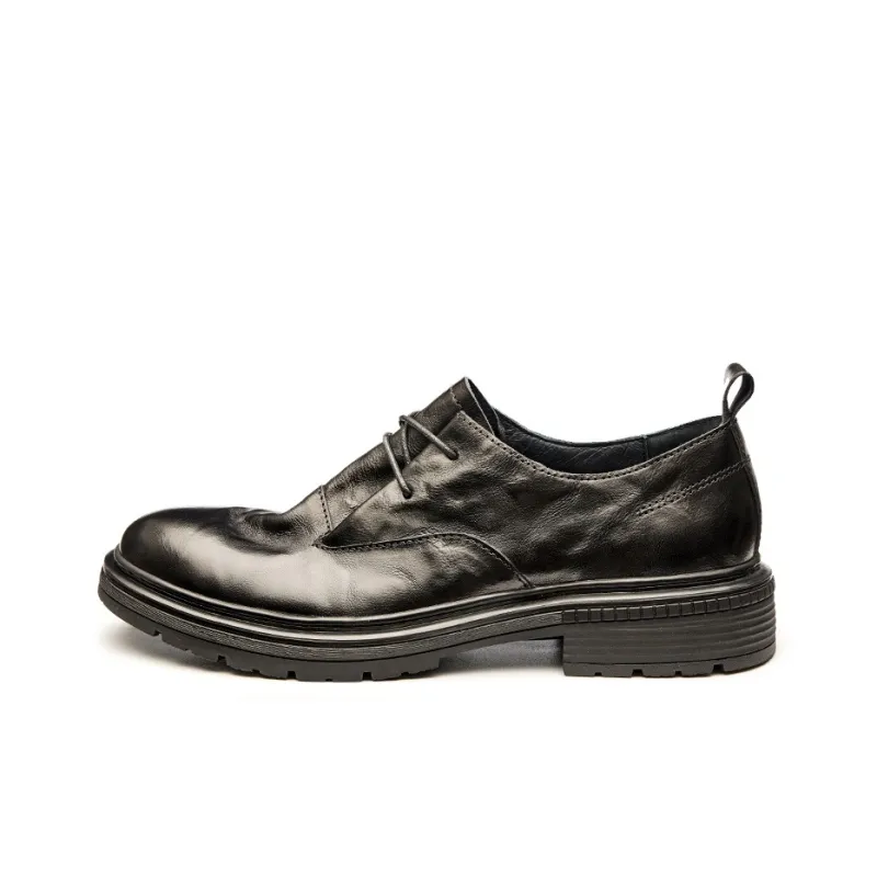 Brounvanm Men's Casual Shoes Men Low Top Black/Coffee-5