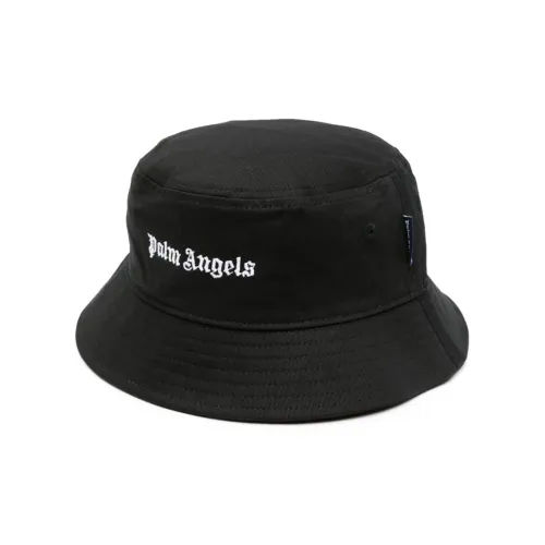 PALM ANGELS Logo Embroidered Bucket Hat
