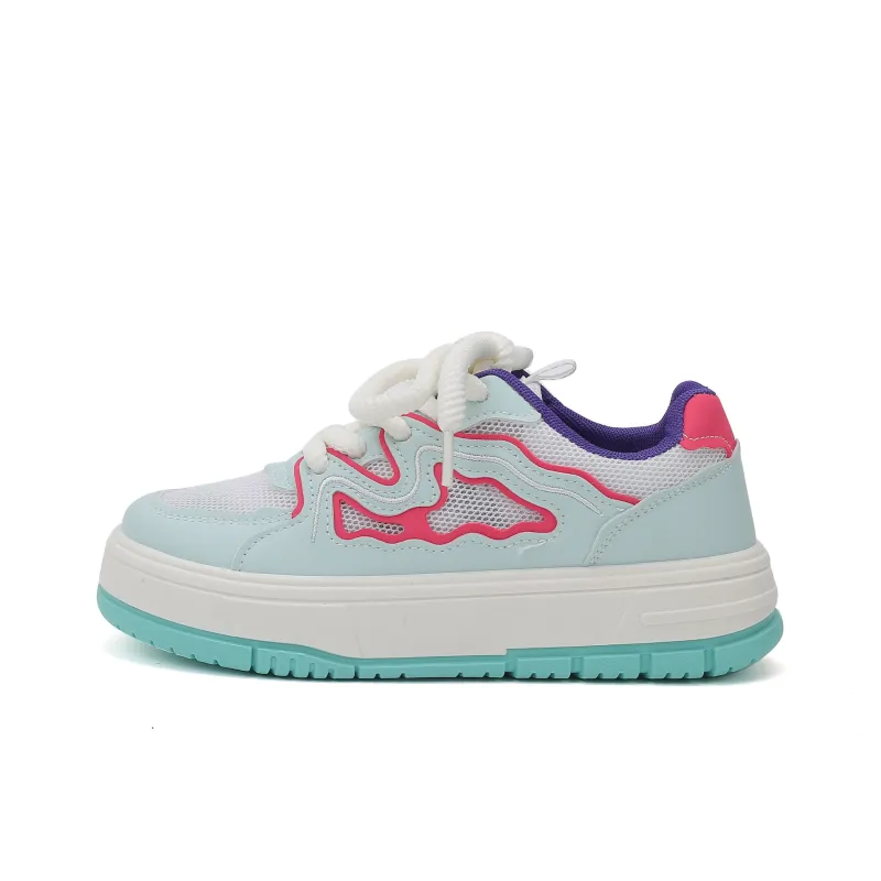YOBN SMILE Wear-resistant Lightweight Breathable And Non-slip. Low-Top Skateboard Shoes Women's-10