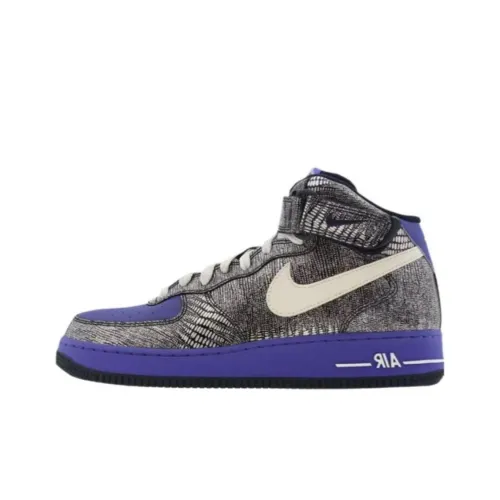 Nike Air Force 1 Mid Obsidian White Persian Violet Women's