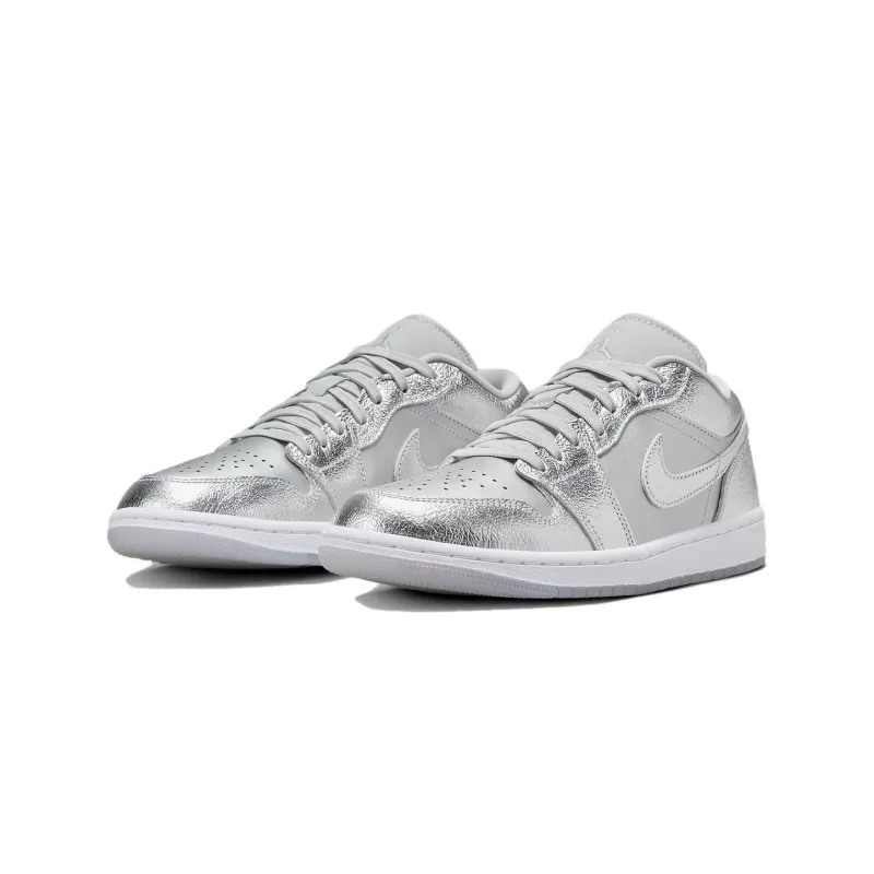 Jordan 1 Low SE Metallic Silver Women's-2