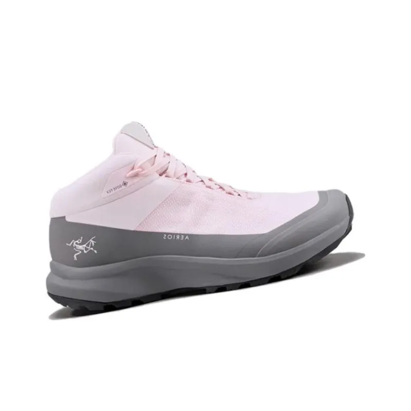 Arcteryx Aerios Fl 2 GTX Water-Resistant Mid-Top Trekking Shoes Women's Pink Gray-1