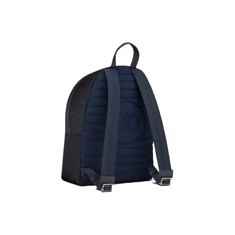 DIOR Cow Leather Backpack Men's Navy-3