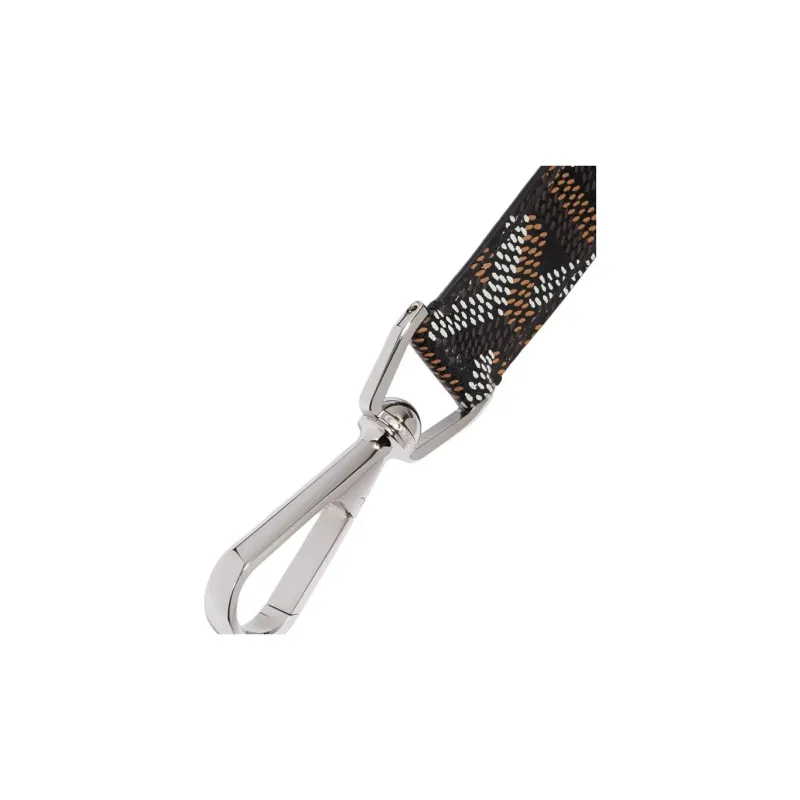 GOYARD Canvas With Calfskin Keychain Bag Accessory Unisex Black-1
