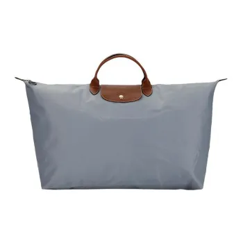 LONGCHAMP Le Pliage Fabric Travel Bag One Shoulder Handbag Unisex Stainless Steel Color