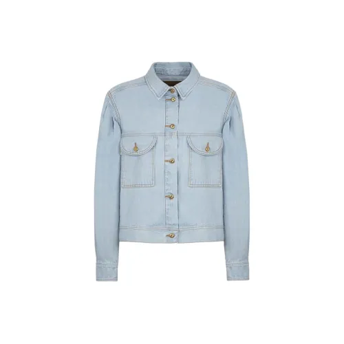 Blazé Milano Denim Jackets Women's Light Blue