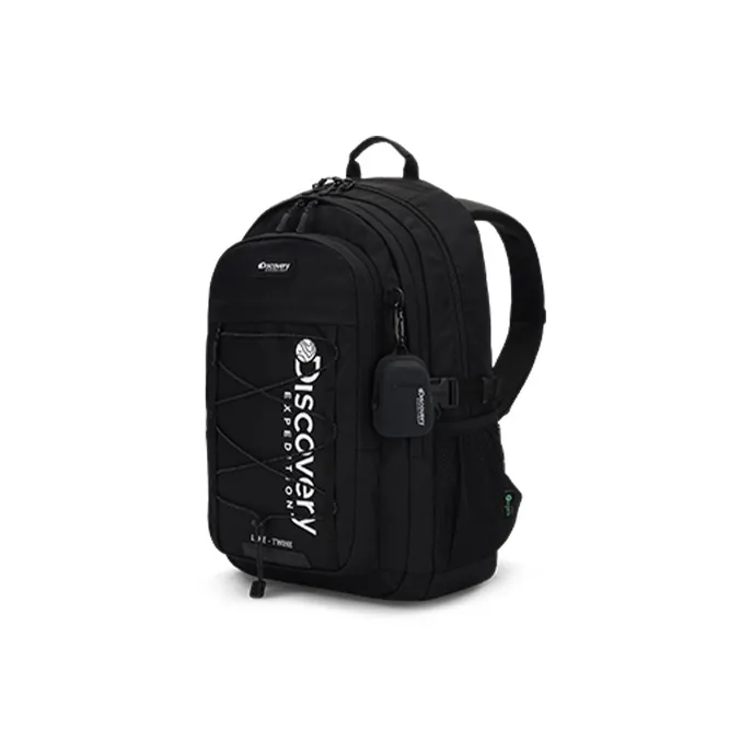 Discovery Expedition Nylon Backpack Unisex Black-3