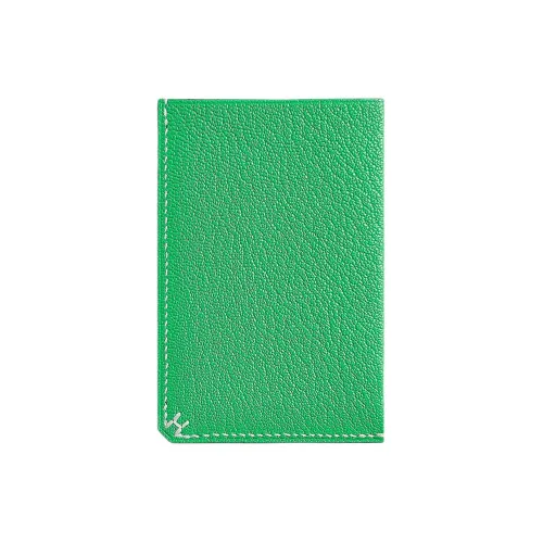 HERMES Card Holders Comics Green With Bubble Green