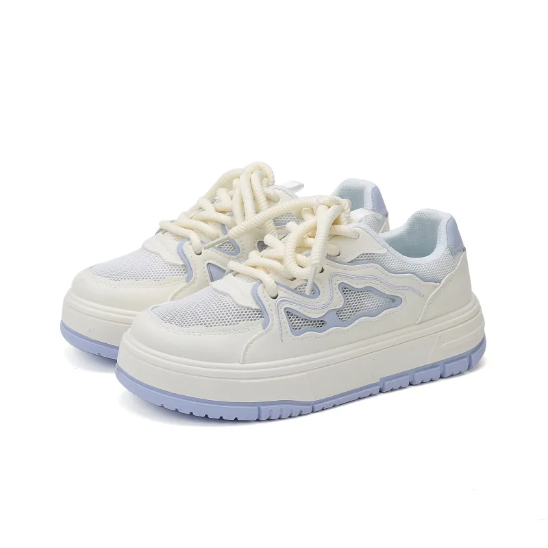YOBN SMILE Wear-resistant Lightweight Breathable And Non-slip. Low-Top Skateboard Shoes Women's-2