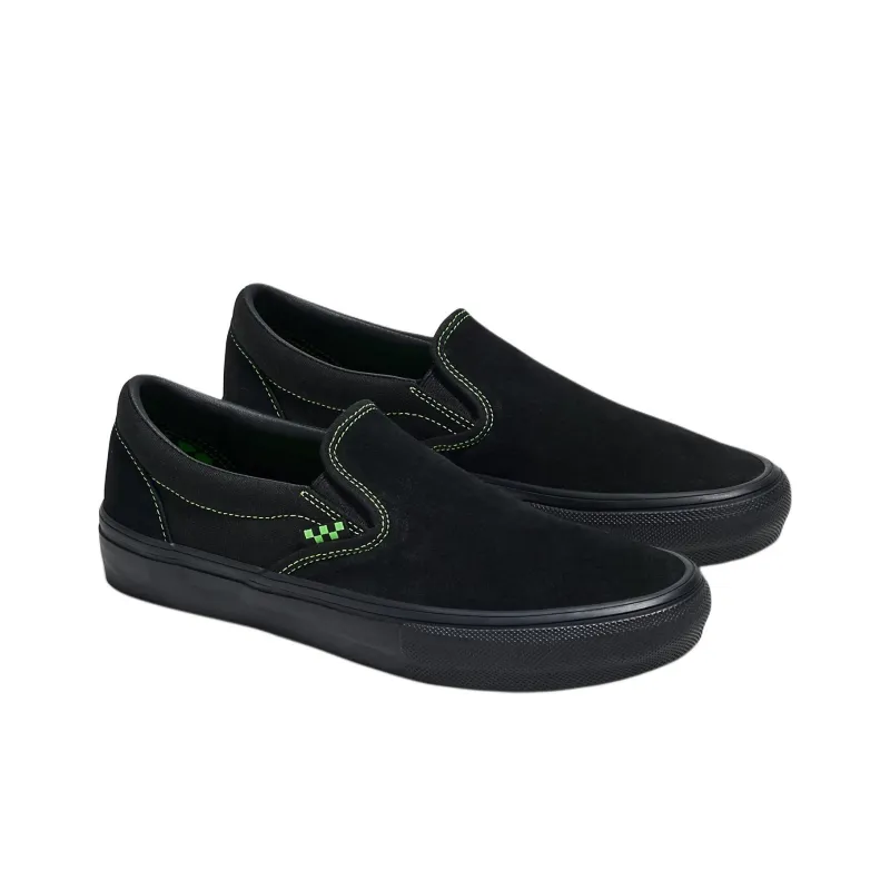 Vans Slip on Skate Cushioning Wear Resistant Low Top Skateboard Shoes Unisex Black-1