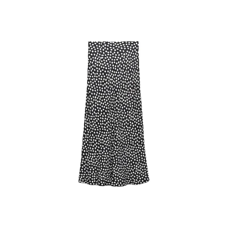 ZARA Casual Long Skirts Women's Nude/Black-1