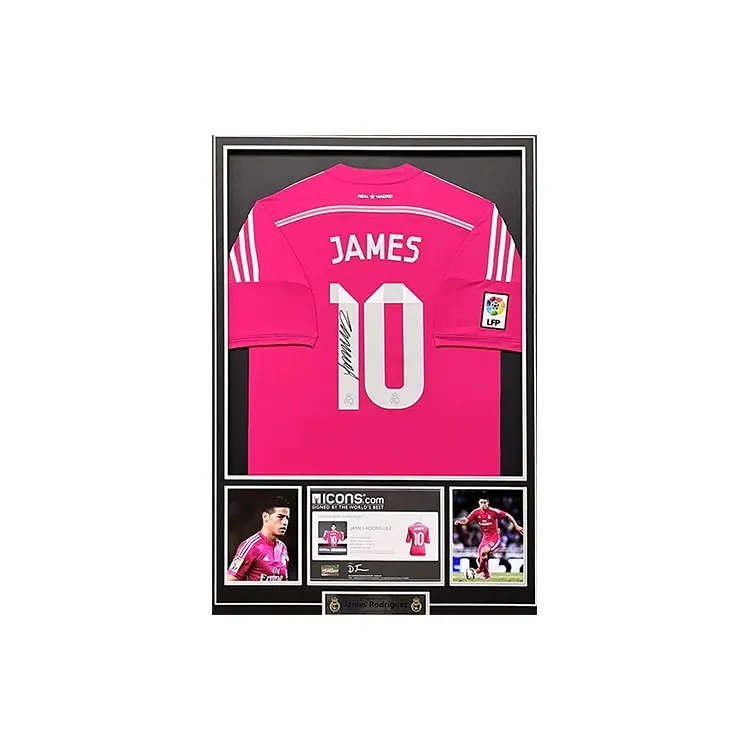 Huayitaojin Jersey Officially Authenticated With Icons, Framed 103x73cm, Soccer Memorabilia & Collectibles-1