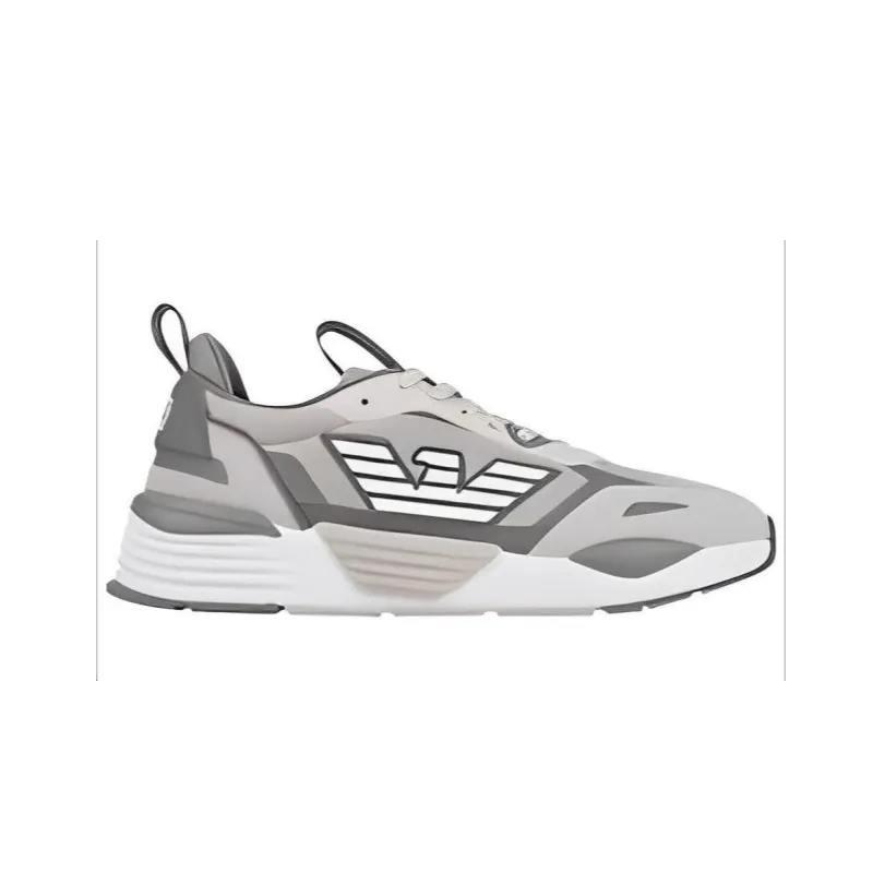 EMPORIO ARMANI Low Top Casual Shoes Men's Light Coffee-1