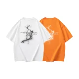 [White + Orange] two-piece set