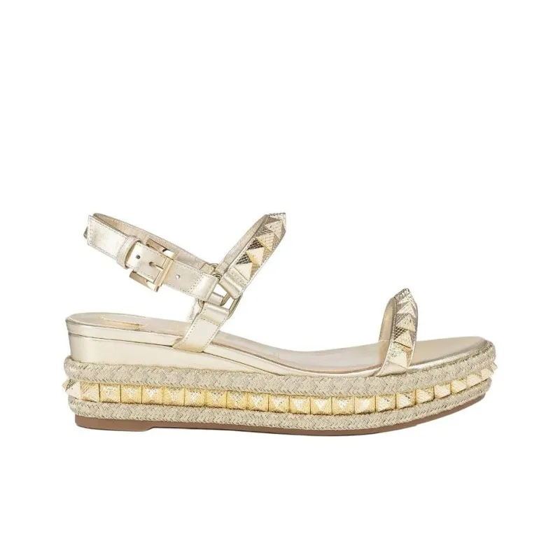 CL Pyraclou One Strap Sandals Women's Gold-1