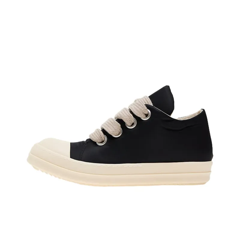 Rick Owens DRKSHDW Low Top Jigglypuff, Skateboard Shoes Women's Black White-0