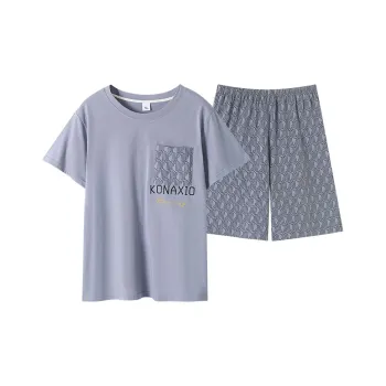 Huggy Kissy Pajama Set Men's Indigo