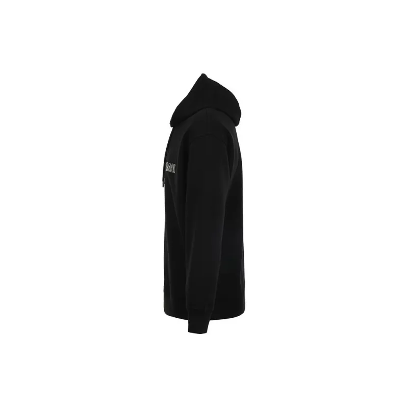 EMPORIO ARMANI Oversized Double jersey Hooded Sweatshirt With Logo Embroidery Trim-2