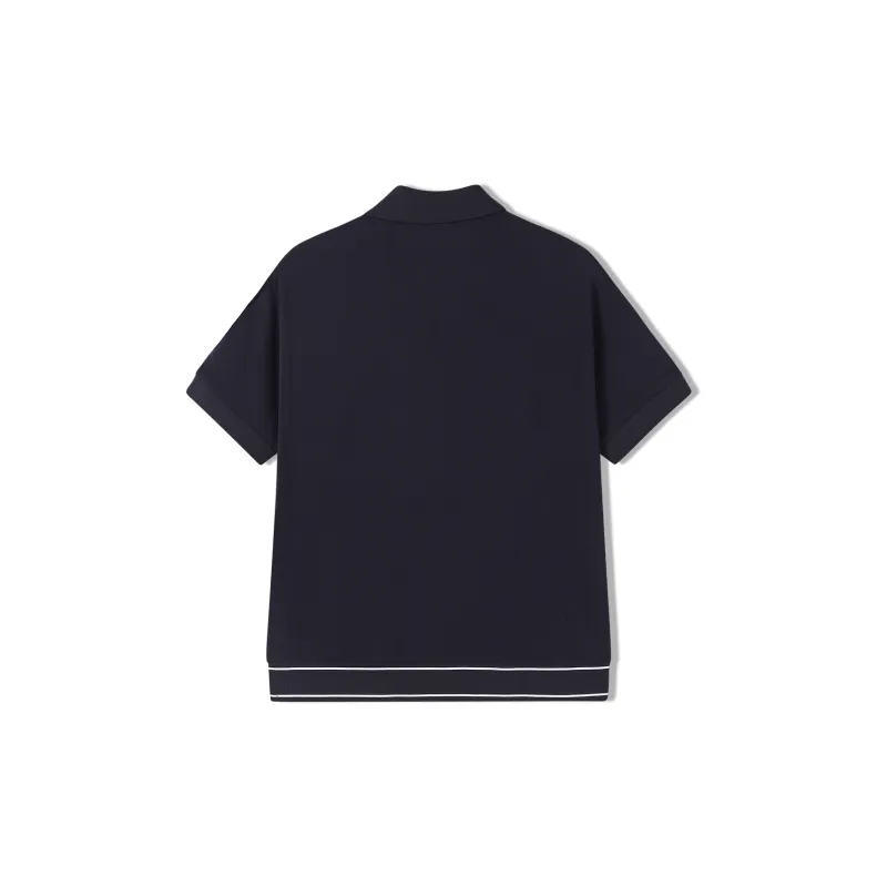Elle Active Polo Shirt Women's Navy Blue-1