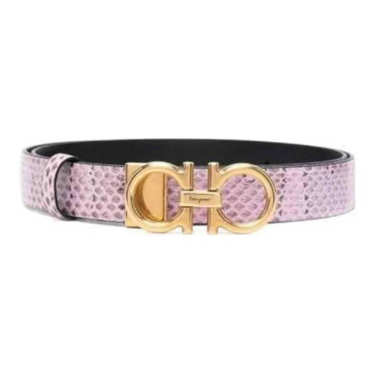 Ferragamo Gancini Textured Belt-0