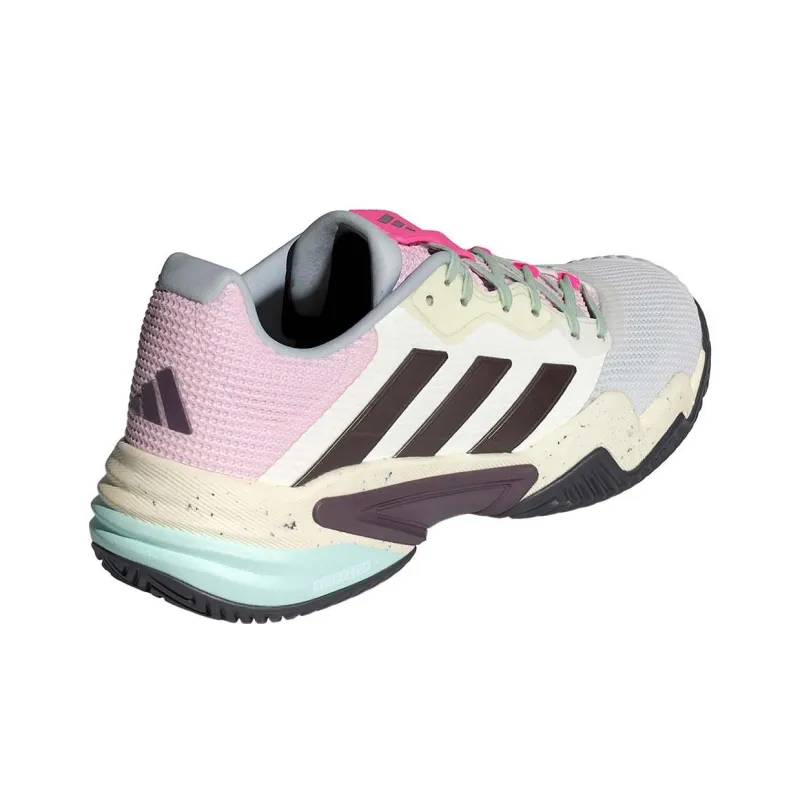 Adidas Barricade 13 Crystal White Aurora Met. Semi Green Spark-3
