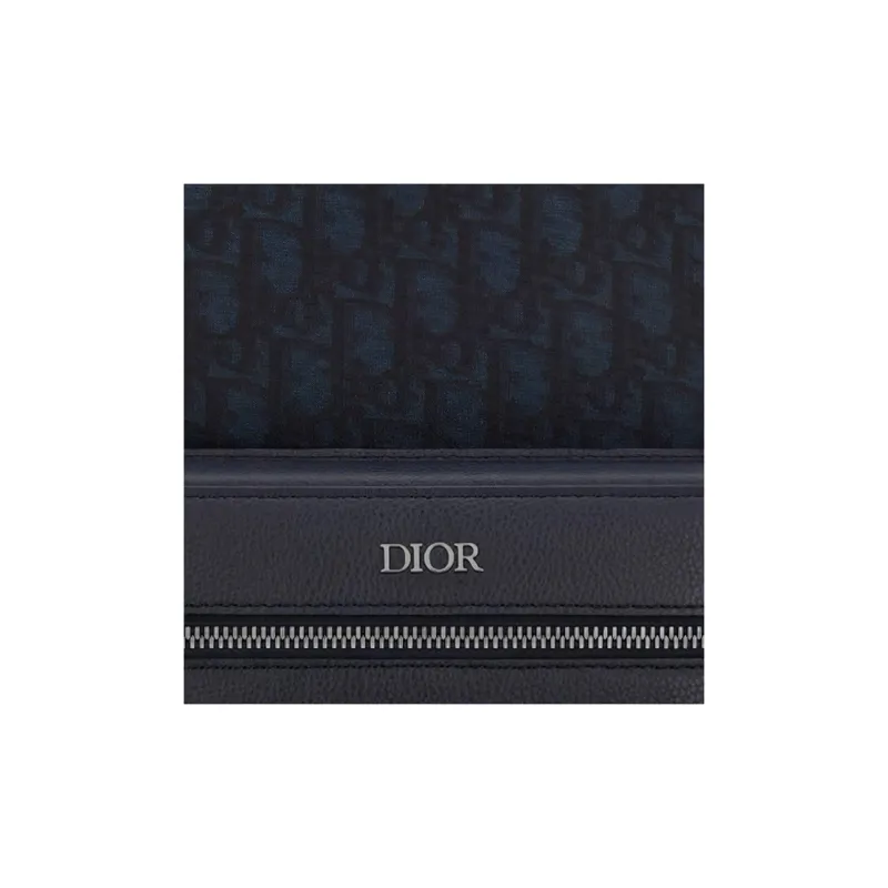 DIOR Cow Leather Backpack Men's Navy-4