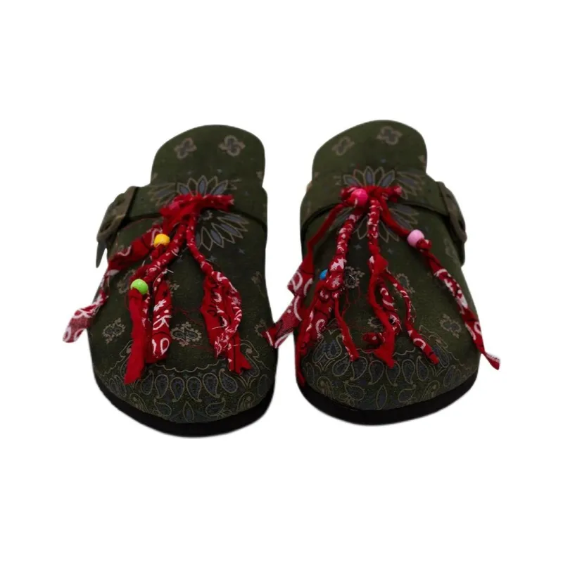 Arizona Love Wrap-toe Slippers Women's Dark Green-3