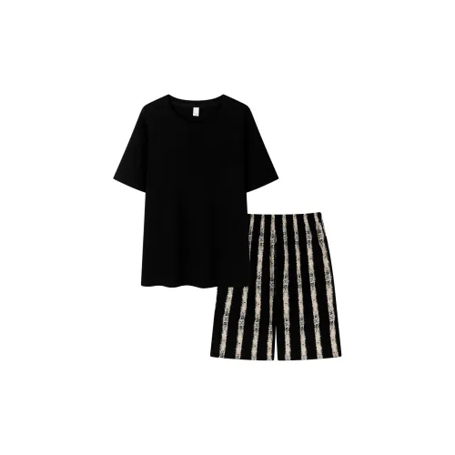 Follow The United States Pajama Set Men's Black