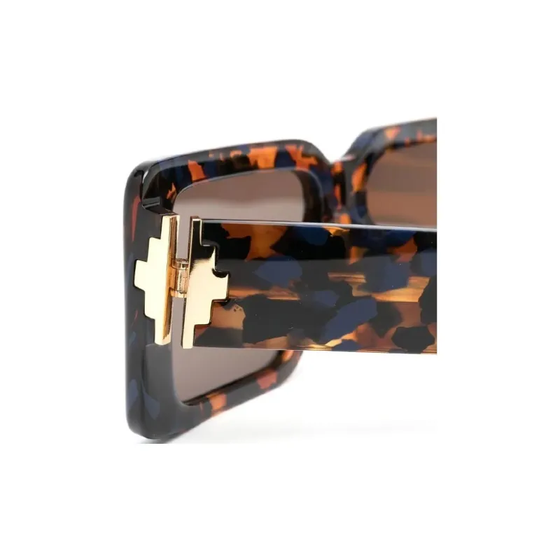 Marcelo Burlon Oversize frame Tortoiseshell Sunglasses-2