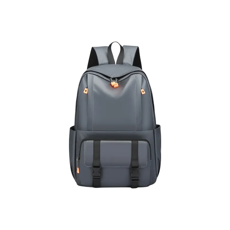 FAMAN Durable Fabric Backpack Regular Men's Black/Gray-10