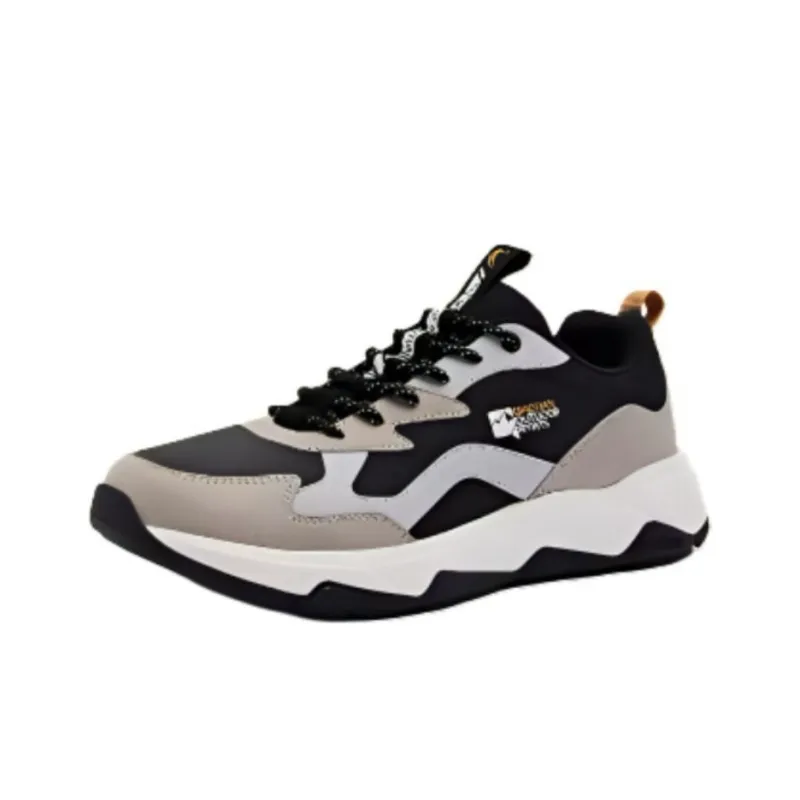QIAODAN Cushioning Wear-Resistant Low-Top Running Shoes Men's Black-0