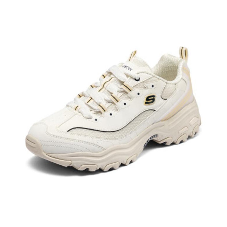 Skechers D'Lites 1.0 Casual Shoes Men Low-Top Beige US M 8