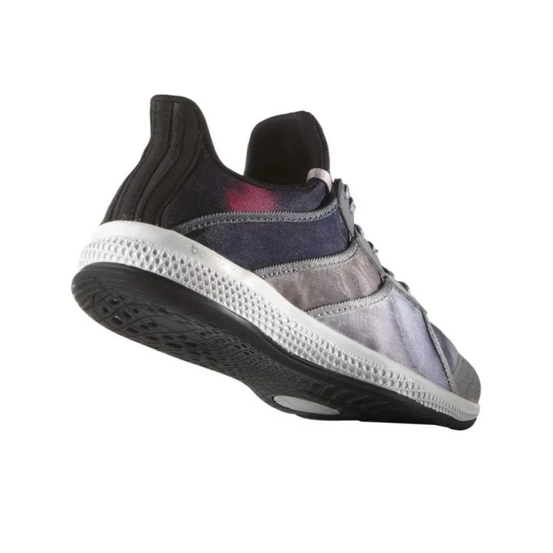 Adidas Gymbreaker Cushioning Wear Resistant Low Top Training Shoes Women's Gray Blue-4