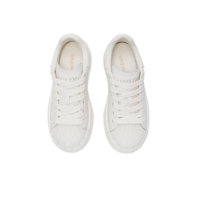 SENSE 1991 Low-Top Skateboard Shoes Unisex White-2