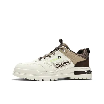 Binary Anti Slip Wear Resistant Waterproof Breathable Height Increasing Low Top Casual Shoes Men's Beige Brown
