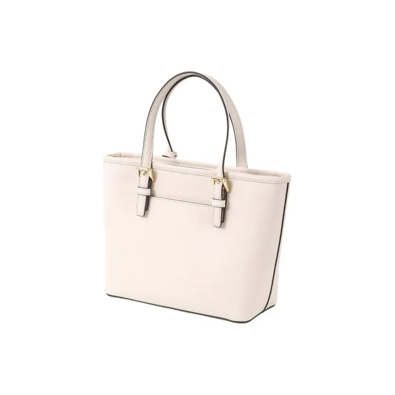 MICHAEL KORS Jet Set Leather Tote Bag Portable Crossbody Bag Shoulder Bag Women's Milk White-7