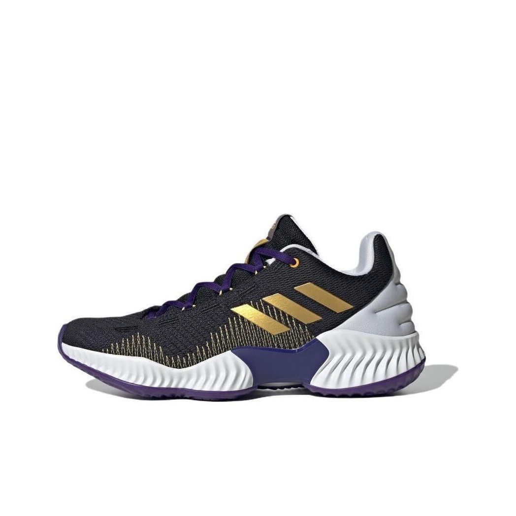 Adidas pro bounce white and gold hotsell