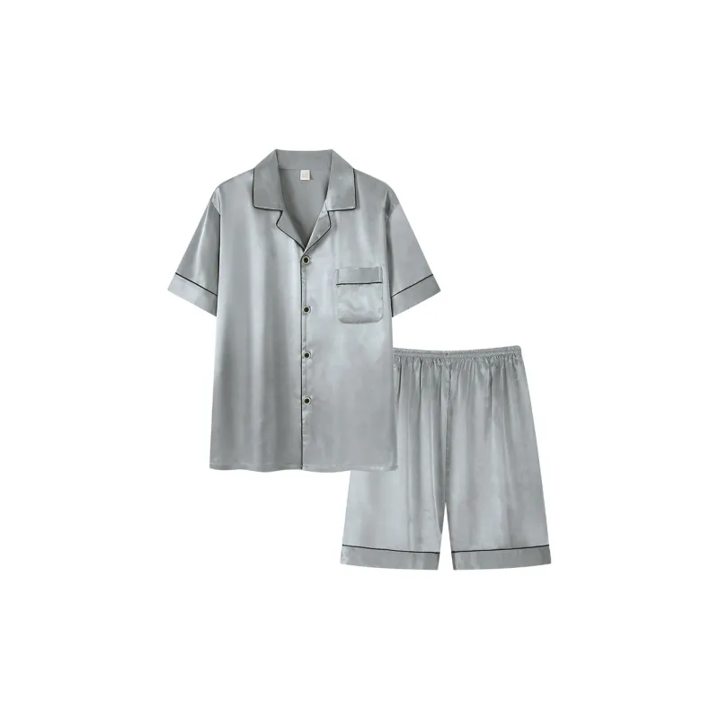 Follow The United States Pajama Set Men's Gray-0