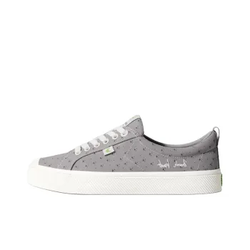 CARIUMA Low Top Skateboard Shoes Unisex Light Gray