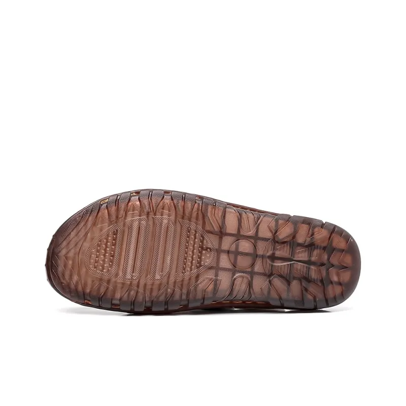 Xiwencha TPR Sole Wrap toe Slippers Men's-3
