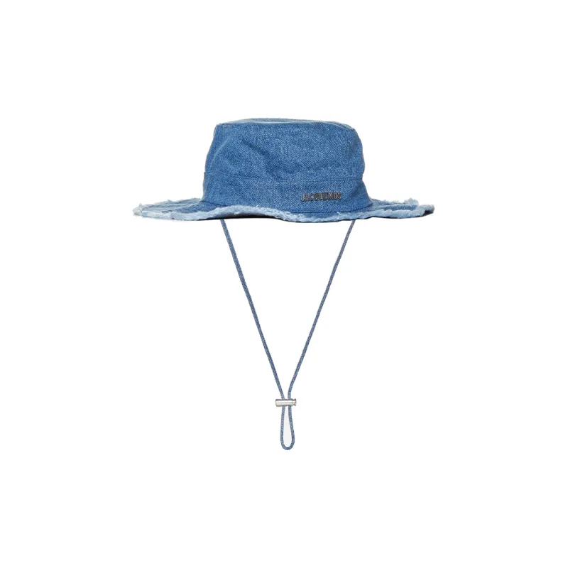 Jacquemus Cotton Bucket Hats Men's Blue-0