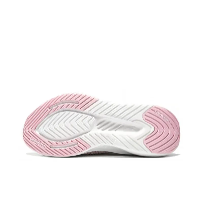 Skechers Anti Slip And Wear Resistant Rebound Low Top Casual Shoes Women's White Pink-4