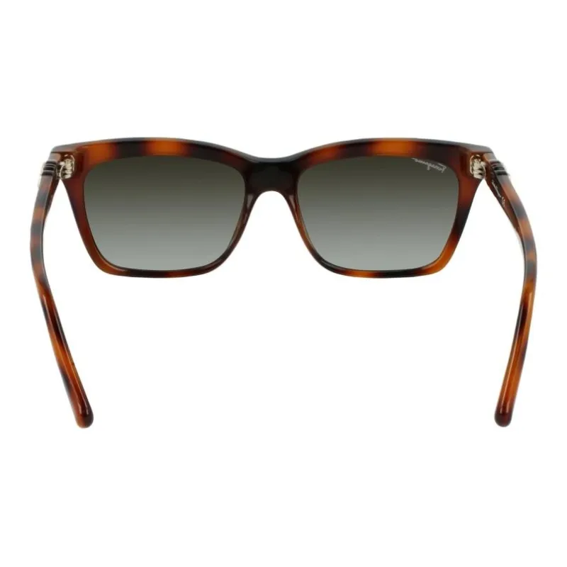 FERRAGAMO Plastic Square Sunglasses Women's Tortoiseshell-3