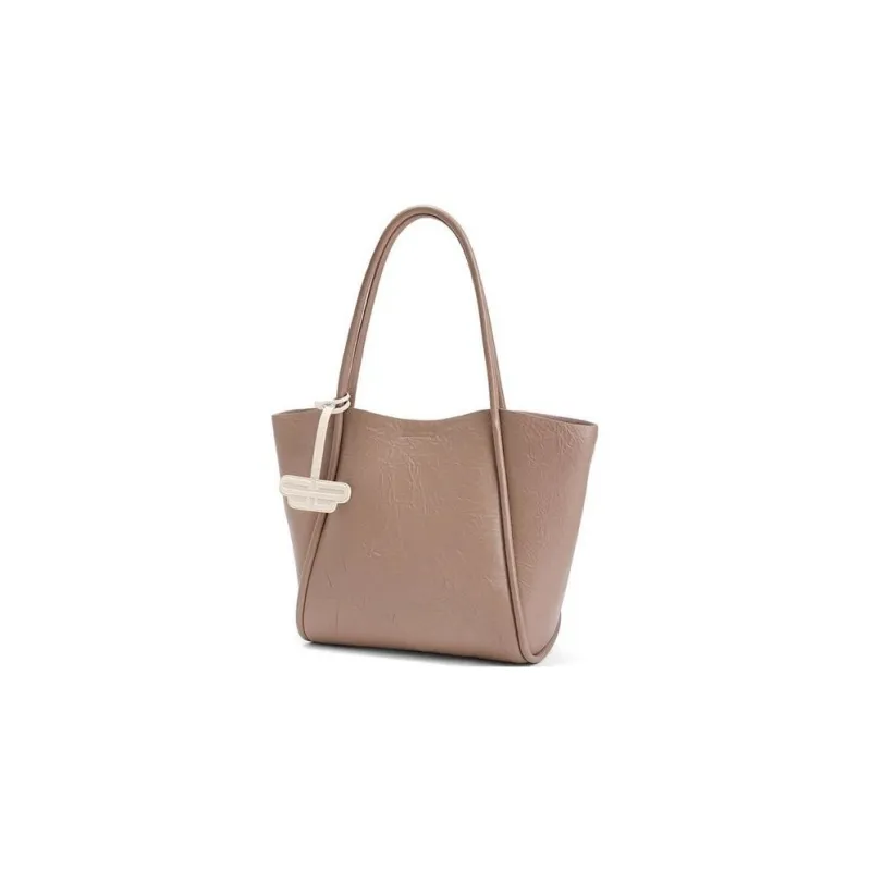 BELLE Artificial Leather Tote Bag, Shopping Bag, Handbag, Shoulder Bag Women's Apricot-1