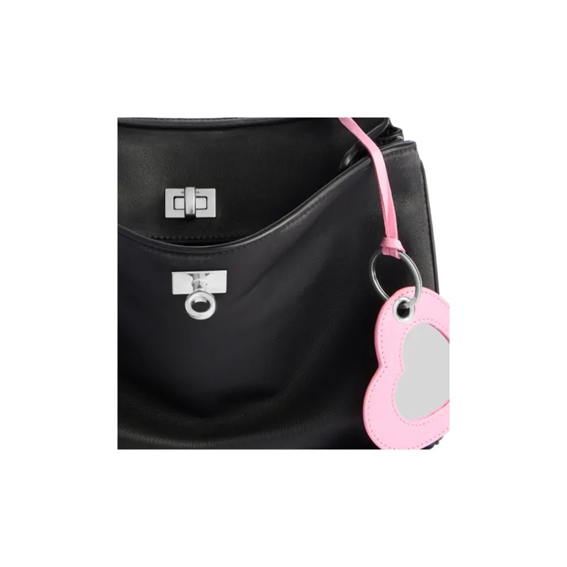 Balenciaga Cow Leather One Shoulder Handbag Small Size Unisex Black-5