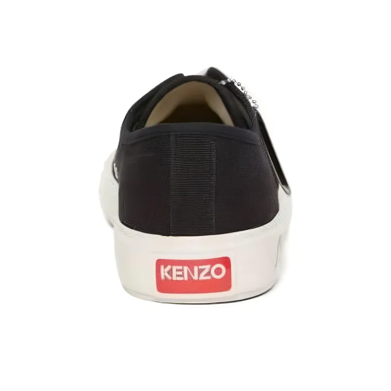 KENZO Low Top Skateboard Shoes Women's Black White-4