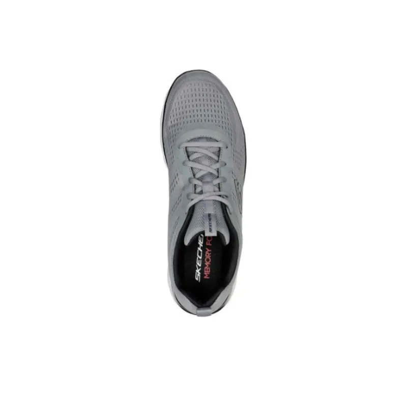 Skechers Cushioning Anti Slip Wear Resistant Breathability Low Top Running Shoes Men's Gray-3