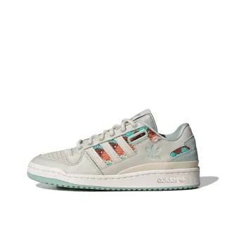 Adidas Forum Low Shoes Grey White Light Blue Women's